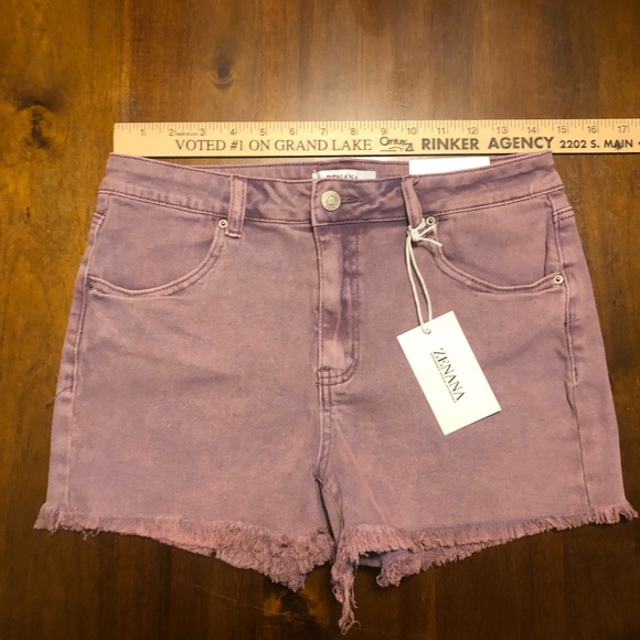 Zenana Signature Pants - Zanna Women's Lavender Jean Shorts